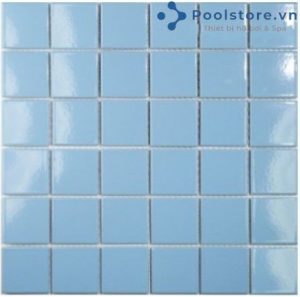 Gạch Mosaic Gốm Ceramic Đơn Màu 48TN303 xanh da trời