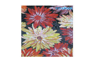 Khảm tranh mosaic bông hoa MU-HI506