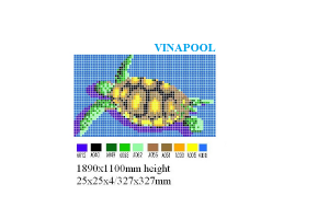 Gạch mosaic in hình rùa biển MU-PD229