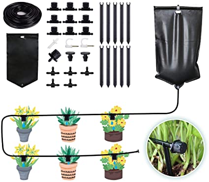 Amazon.com : Drip Irrigation System, Automatic Garden Tree Watering System  with 10L Water Bag Adjustable Drippers Irrigation Kit for Garden,  Greenhouse, Patio, Lawn, 33ft/10m DIY Watering Devices : Garden &amp; Outdoor