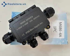 Hộp Nối Cáp Chống Nước Ngoài Trời 4 đầu IP68