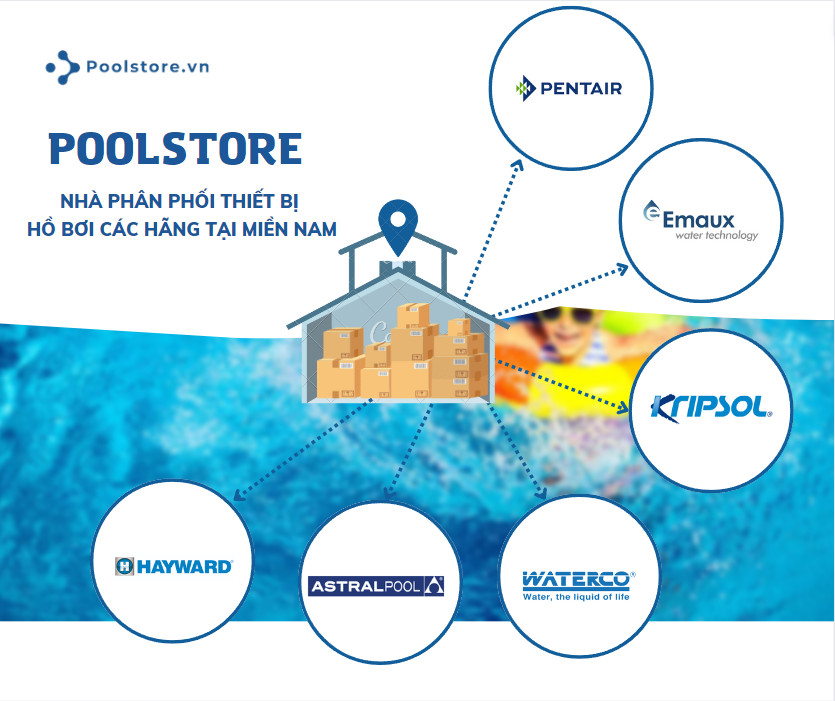 Poolstore nhà phân phối thiết bị hồ bơi Miền Nam