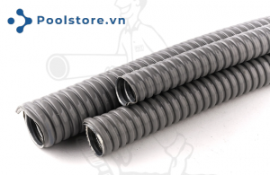 Ống Ruột Gà Lõi Thép Bọc Nhựa PVC 1" cuộn 50m