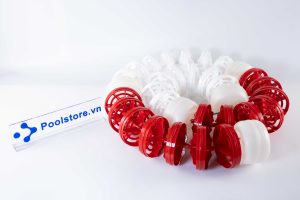 Dây Phao Phân Làn Hồ Bơi 2 màu Đỏ & Trắng DF F105
