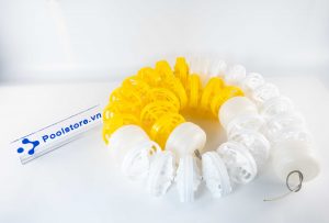 Dây Phao Phân Làn Hồ Bơi 2 màu Vàng & Trắng DF F105