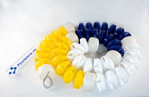 Dây Phao Phân Làn Hồ Bơi 3 màu Vàng, Xanh, Trắng DF F105